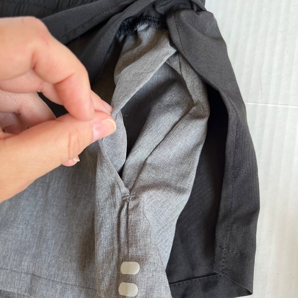 Hind Athletic Shorts Side Pockets Drawstring Elastic Waist Black Gray, Size S - Picture 3 of 7